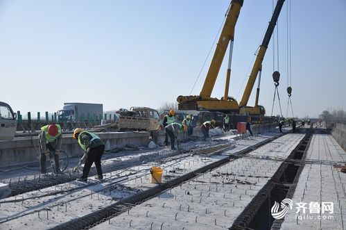 京沪高速临沂段改扩建工程祊河大桥桥面施工全面启动